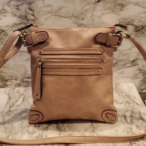 Miztique Blush Colored Cross Body Purse